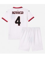 AC Milan Ismael Bennacer #4 Venkovní dres pro děti 2024-25 Krátký Rukáv (+ trenýrky)